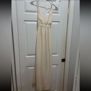 NWOT NA-KD Cream Maxi Dress